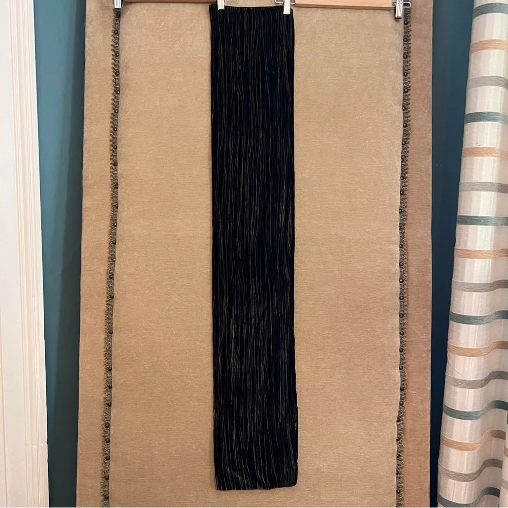 Long Textured Velvet Scarf